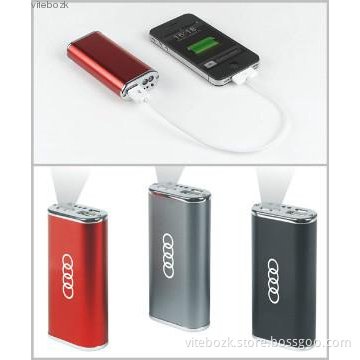 Business Gift Portable Battery Charger 5200mAh with LED Torch Function